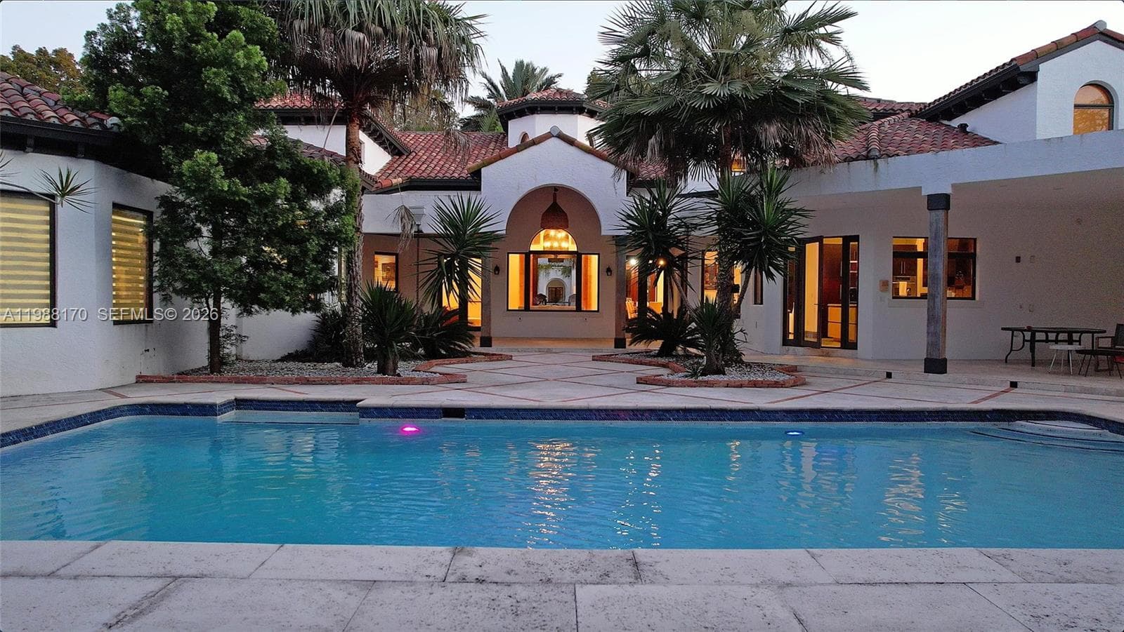 Pool Back View